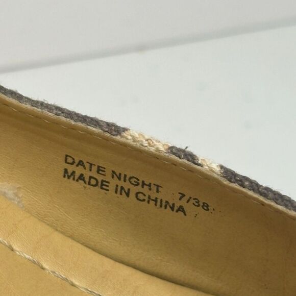 CL by Laundry Nolita Peep Toe Print Wedge Espadrille Sandals Womens - Picture 9 of 11